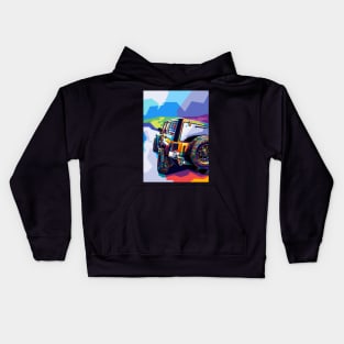 Jeep Wrangler Pop Art Kids Hoodie